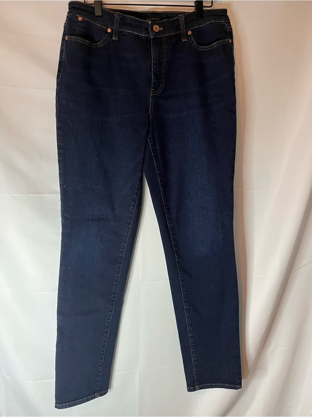 Talbots dark Wash slim fit ankle jeans